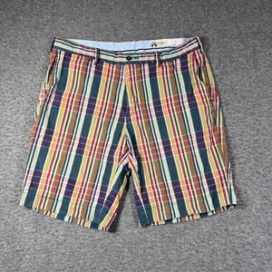 Ralph Lauren India Madras Plaid Shorts Mens 34 9" Inseam